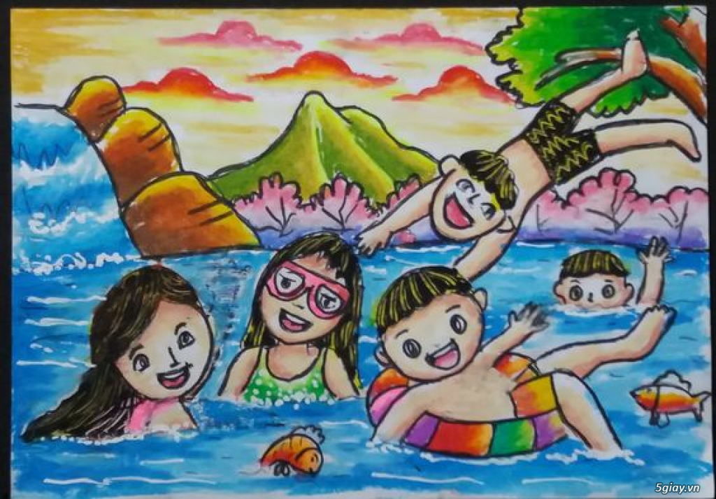 Lớp dạy bé vẽ tranh ở Trung văn Nam từ liêm - 2