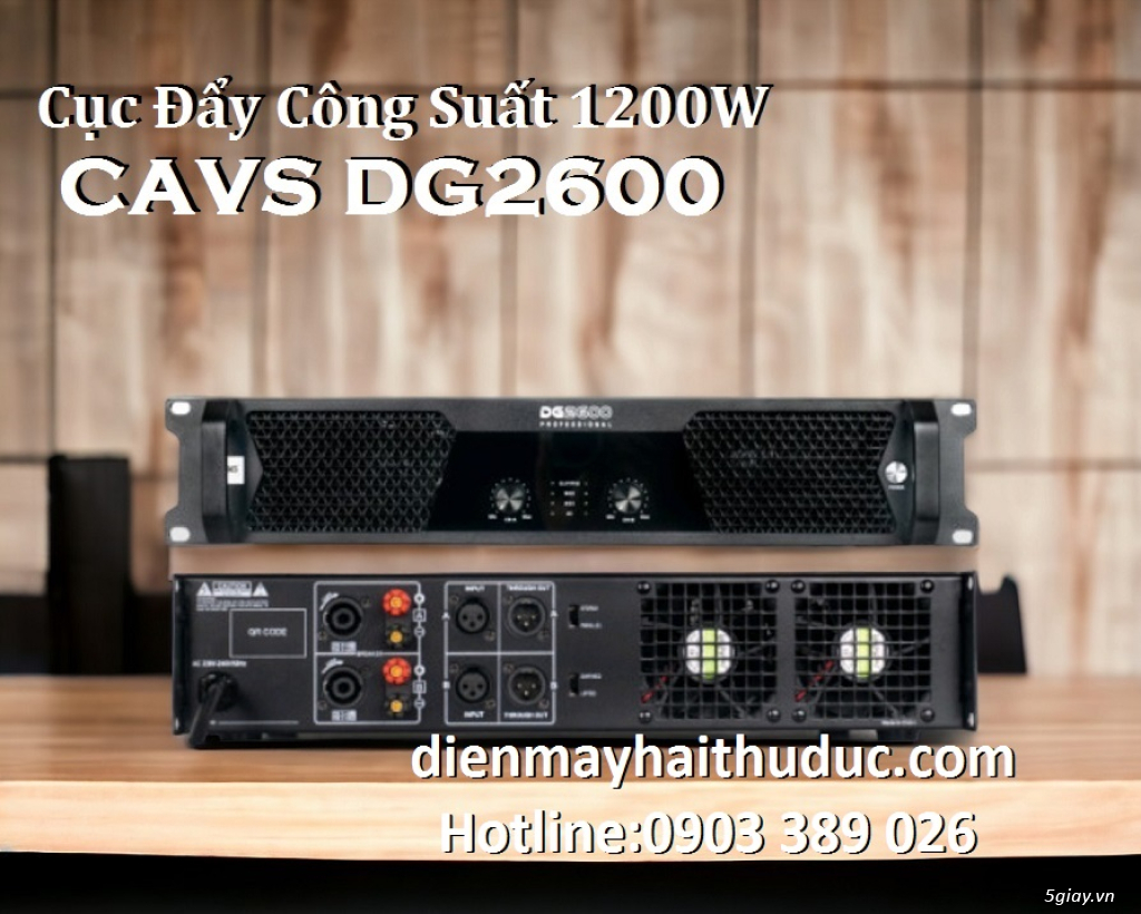 Cục Đẩy CAVS DG2600 công suất 1200W chính hãng Hàn Quốc - 2