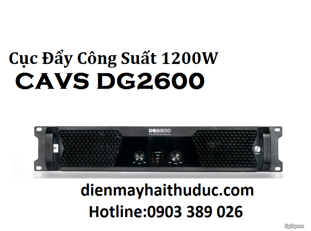 Cục Đẩy CAVS DG2600 công suất 1200W chính hãng Hàn Quốc - 1