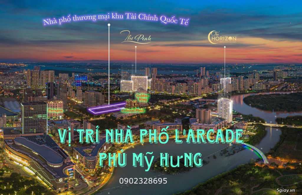Thiết kế của 36 căn Nhà Phố Thương Mại L'arcade Phú Mỹ Hưng