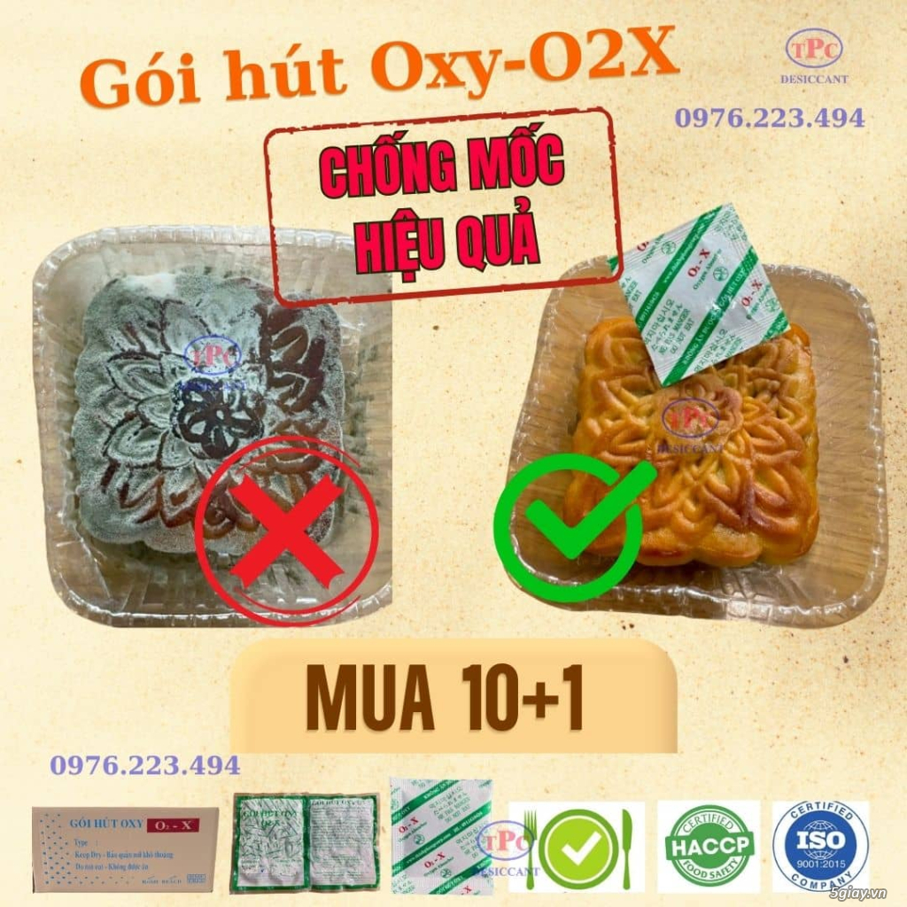 gói hút oxy cho bánh trung thu