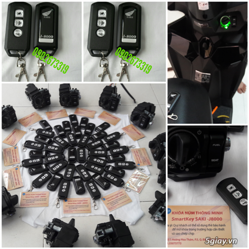 Ổ khóa smartkey xe máy honda saki-J8 - 20