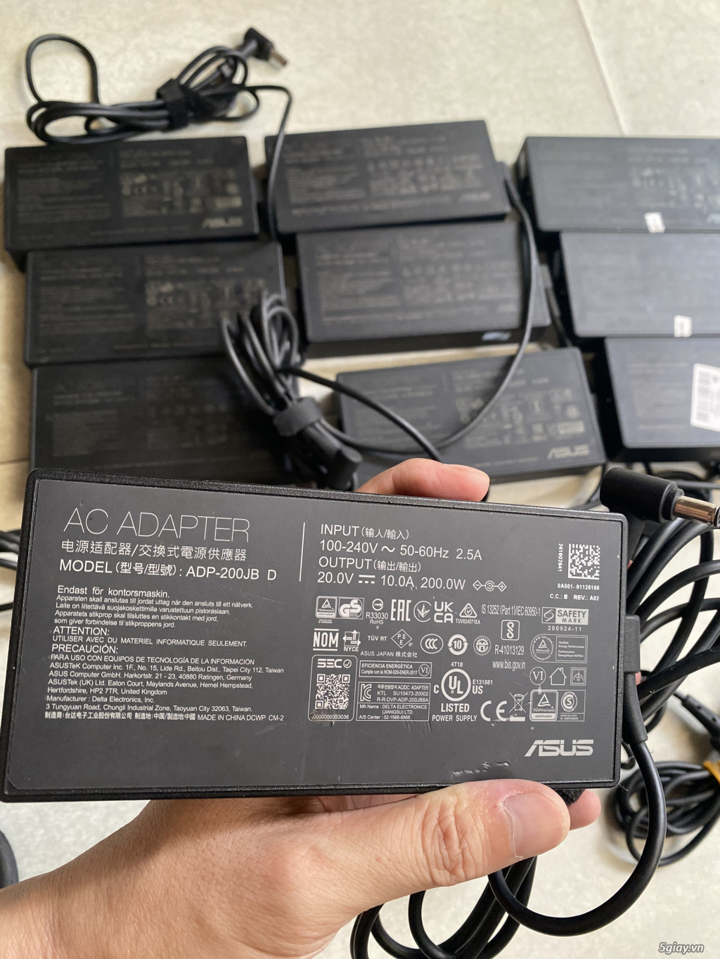 Sạc Laptop Asus 65W 150W 200W 240W gaming / Sạc Acer 65W 90W 180W zin - 1