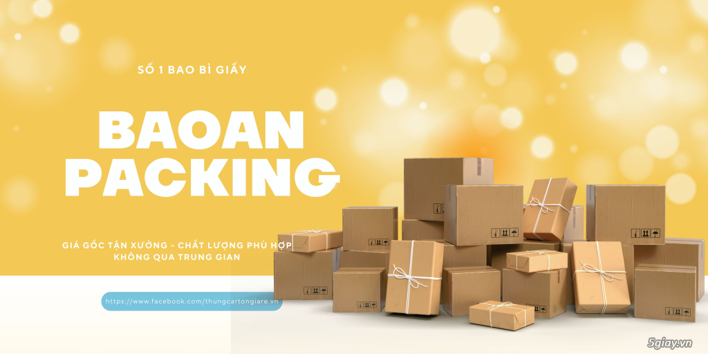 Hộp giấy carton uy tín tại TPHCM - Bảo An Packing