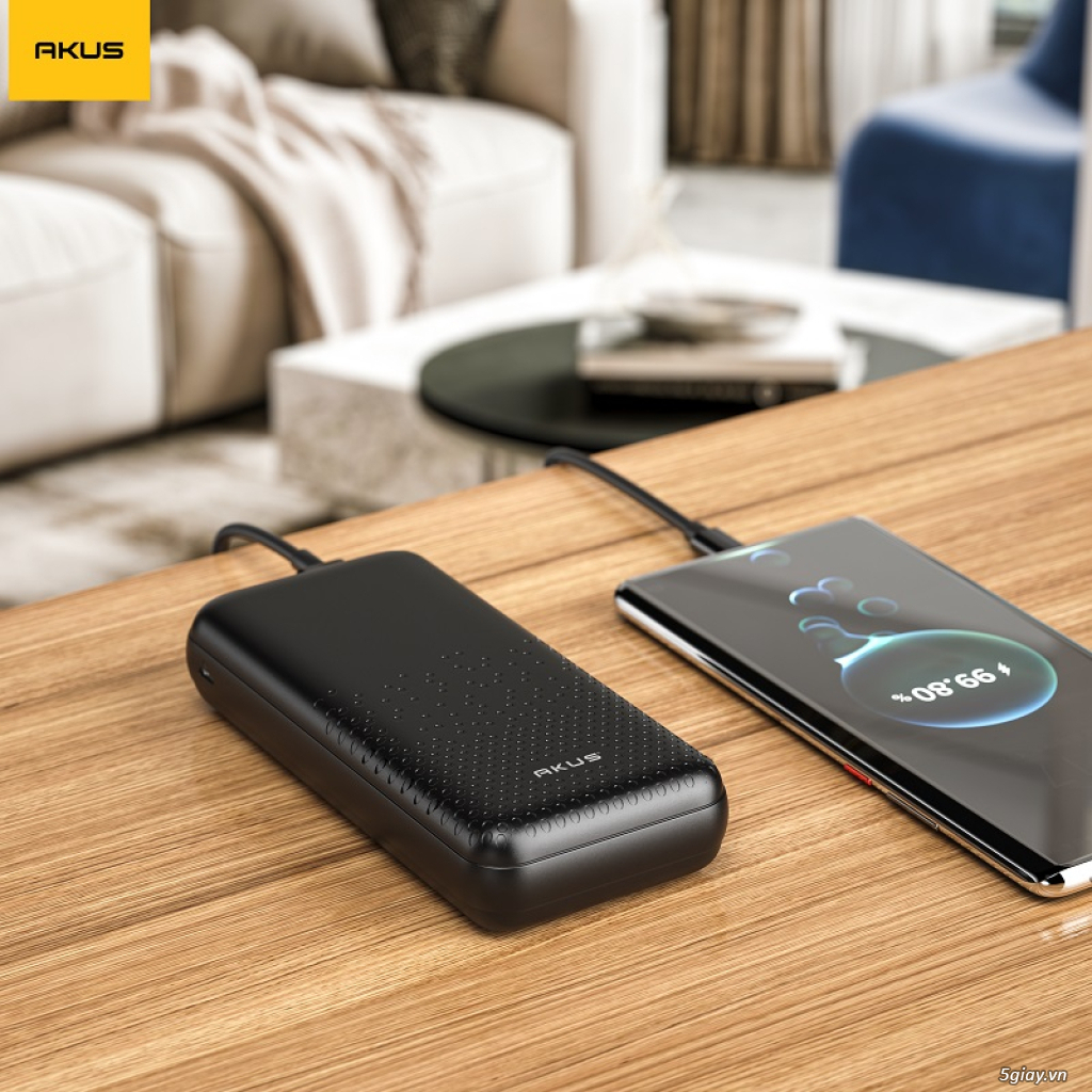 Sạc dự phòng 20000 mah DP131 - AKUS Hàng Chính Hãng - 3