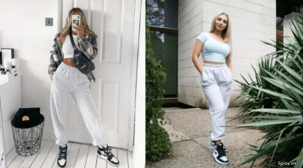 Cách phối đồ với giày jordan cổ cao nữ