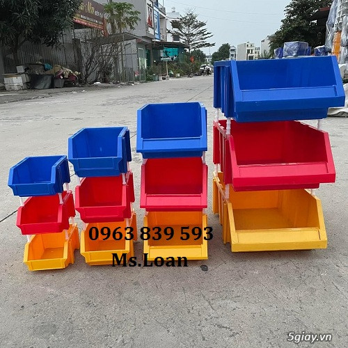 Khay nhựa đặc, sóng nhựa bít, thùng đựng linh kiện có nắp 0963 839 593 - 10