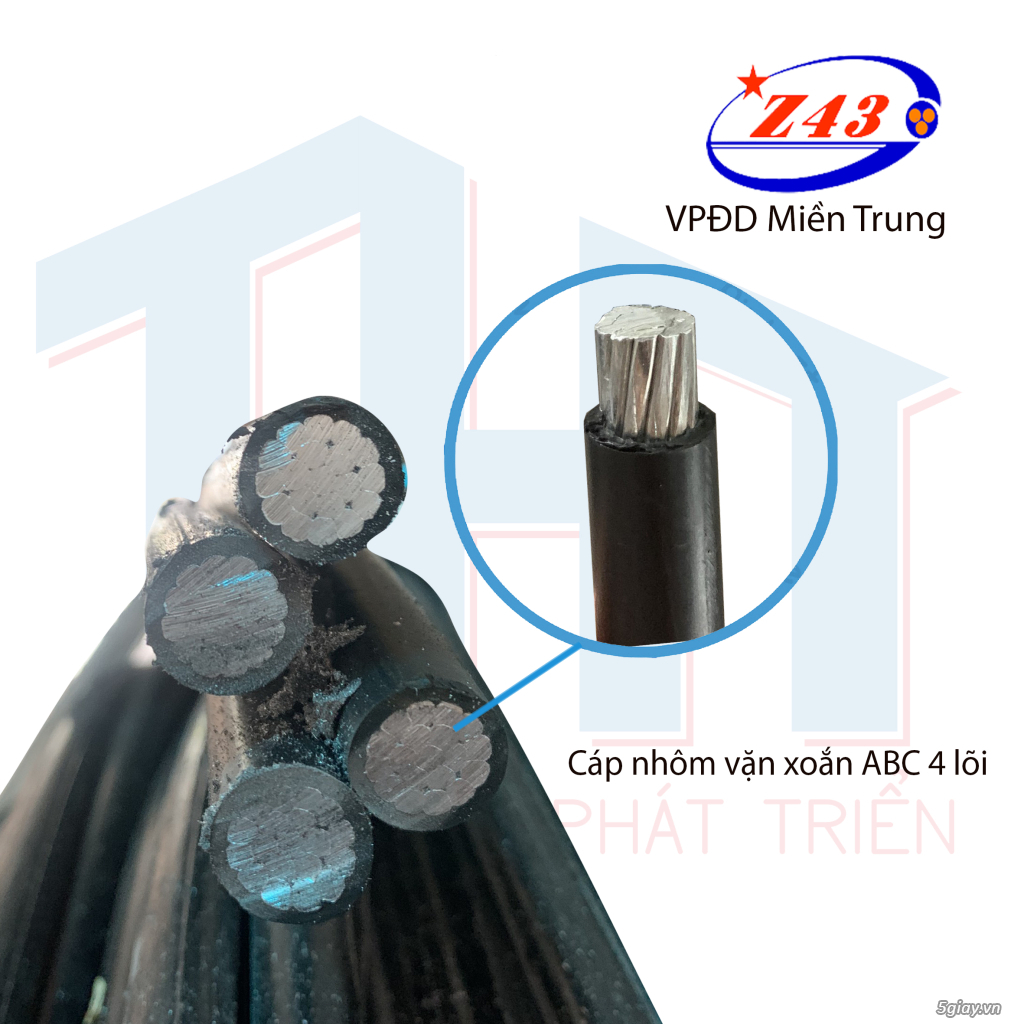 Cáp nhôm vặn xoắn cách điện XLPE-Z43-Bộ Quốc Phòng-Miền Trung