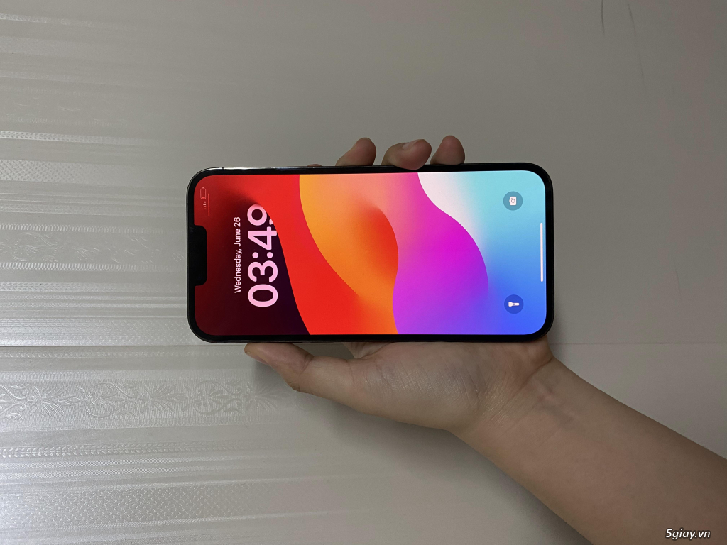 iPhone 13 Pro Max LOCK 256GB màu xanh likenew 99% BH 1 đổi 1 - 1