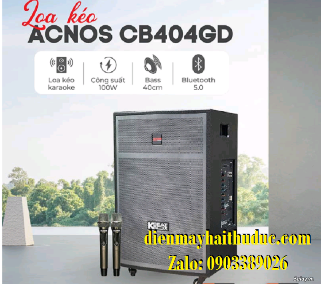 Loa di động Acnos CB404GD chức năng Bluetooth 5.0 Bass Box - 3