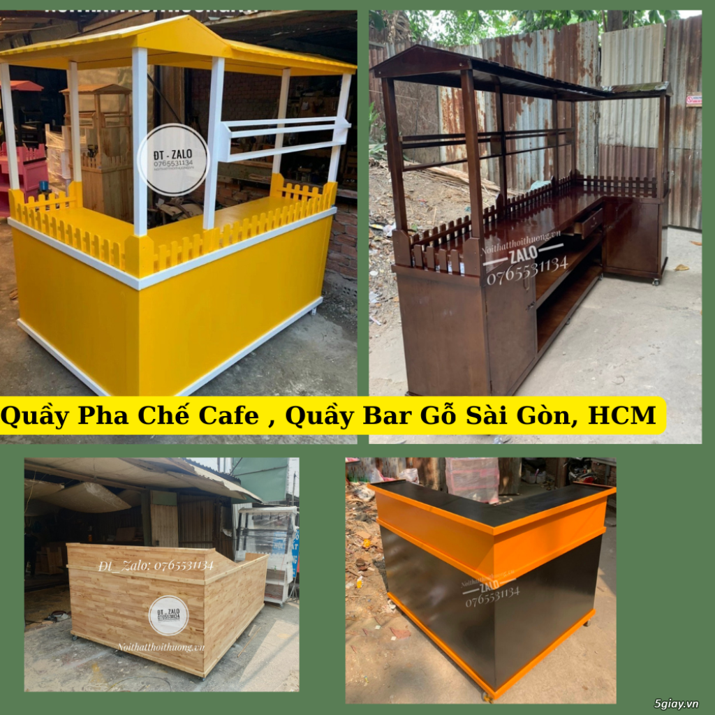 Xưởng Đóng Quầy Bar Gỗ, Quầy Pha Chế Cafe Sài Gòn, Hồ Chí Minh - 2