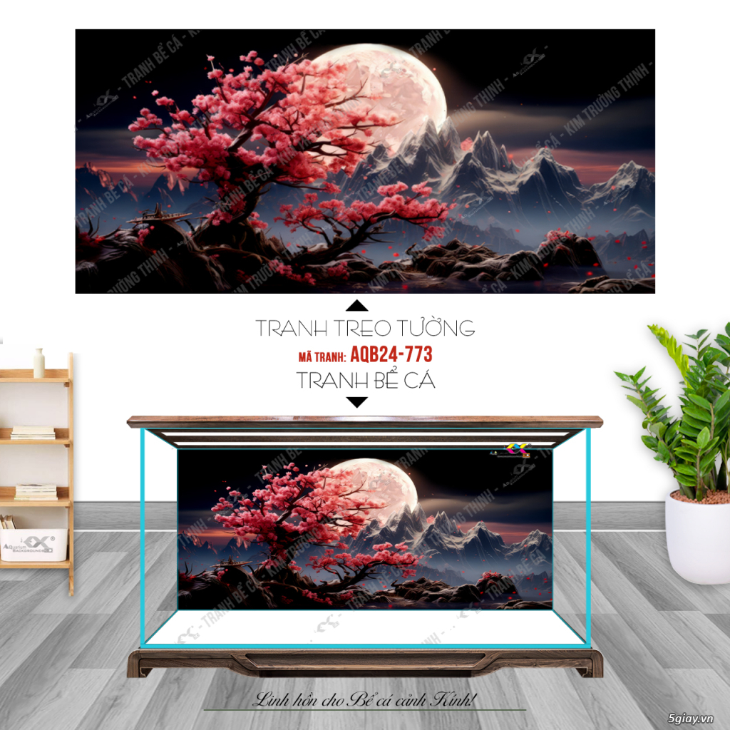 Tranh Bể cá - Tranh lụa Canvas - LH: 0899965588 - Gía tốt cho Đại Lý - 2
