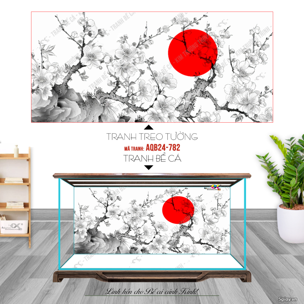 Tranh Bể cá - Tranh lụa Canvas - LH: 0899965588 - Gía tốt cho Đại Lý - 1