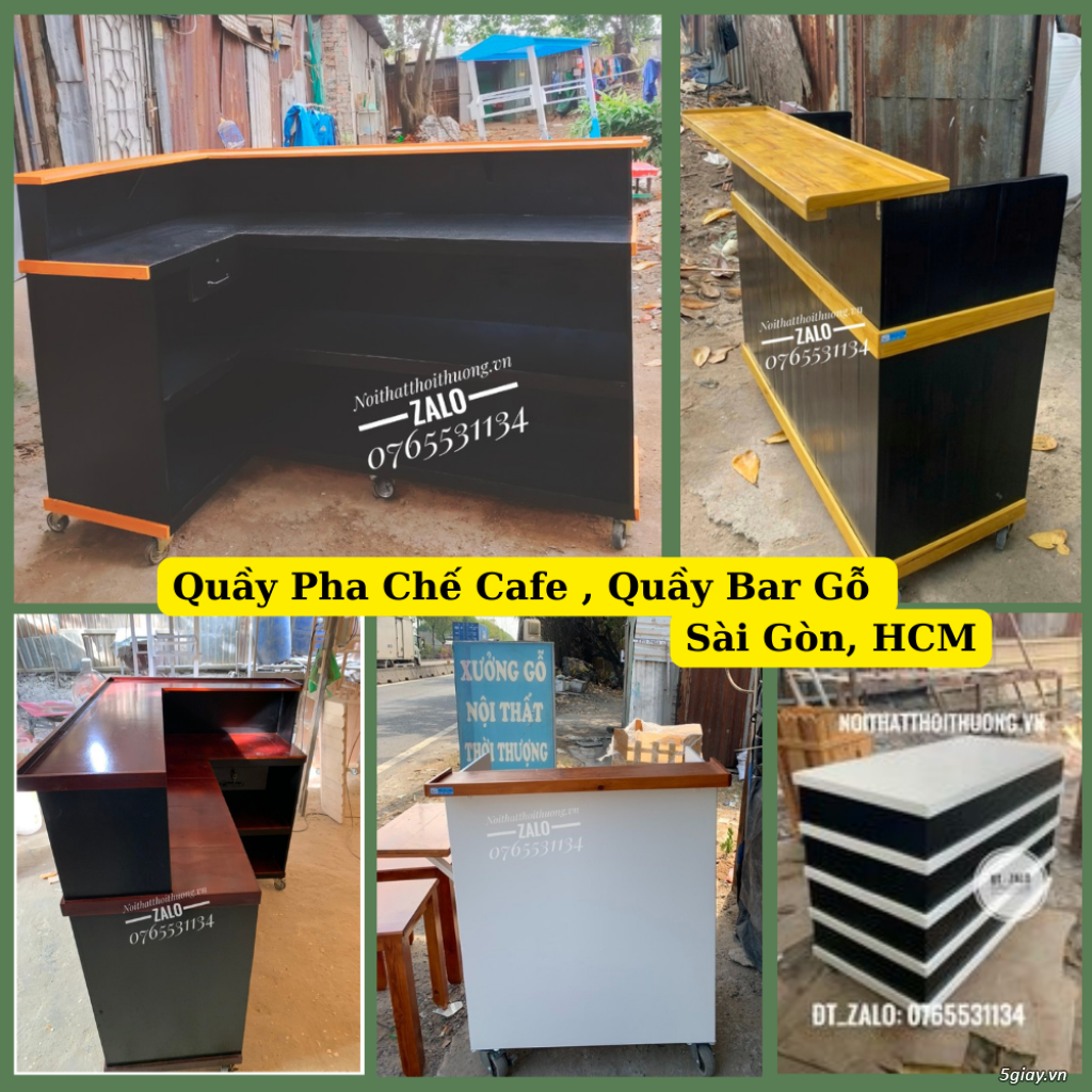 Xưởng Đóng Quầy Bar Gỗ, Quầy Pha Chế Cafe Sài Gòn, Hồ Chí Minh