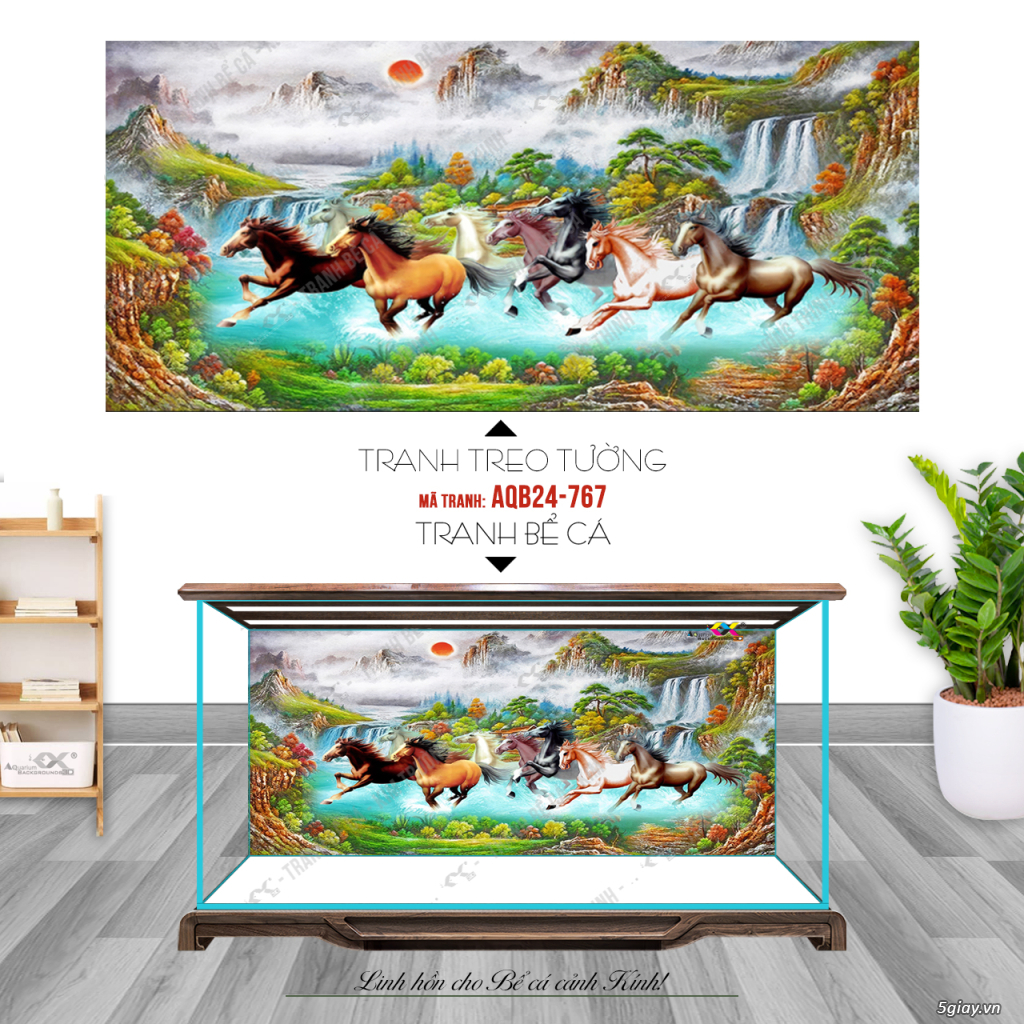 Tranh Bể cá - Tranh lụa Canvas - LH: 0899965588 - Gía tốt cho Đại Lý - 1