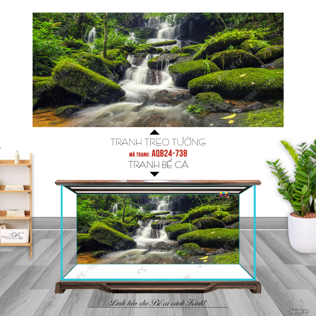 Tranh Bể cá - Tranh lụa Canvas - LH: 0899965588 - Gía tốt cho Đại Lý - 3