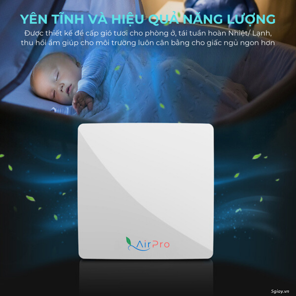 Máy Lọc Không Khí Cấp Gió Tươi AirPro HEPA Fresh Air Unit PM2.5 - 4