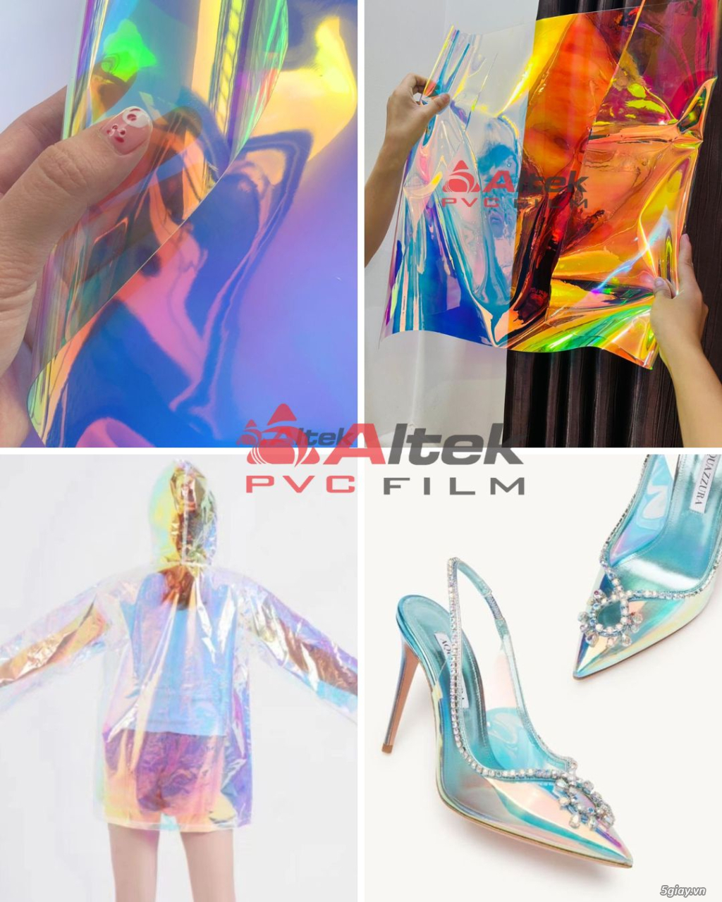 Màng nhựa PVC Hologram 7 màu giá tốt tại kho