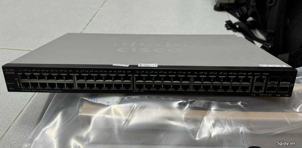Bán GẤP: Switch Cisco 48Port SF350-48 48-Port 10/100