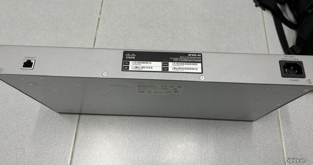 Bán GẤP: Switch Cisco 48Port SF350-48 48-Port 10/100 - 1