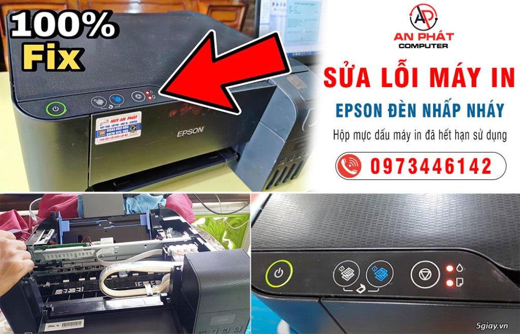 【 100% Khắc Phục  】1️⃣❤️➤ Epson Hộp Mực Dấu Máy in Đã Hết Hạn Sử Dụng - 2