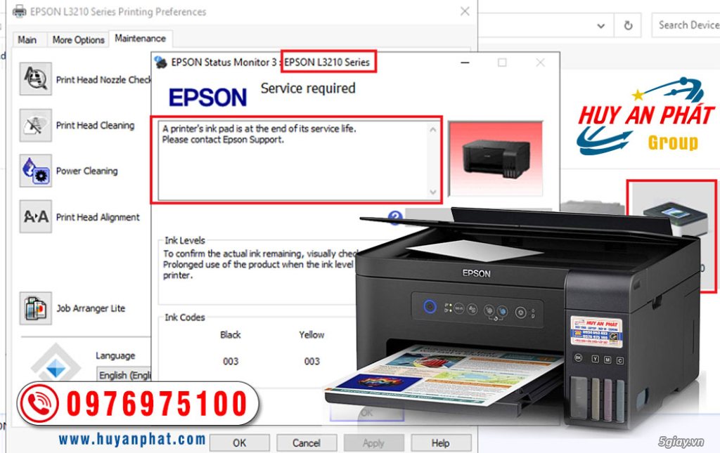 【 100% Khắc Phục  】1️⃣❤️➤ Epson Hộp Mực Dấu Máy in Đã Hết Hạn Sử Dụng
