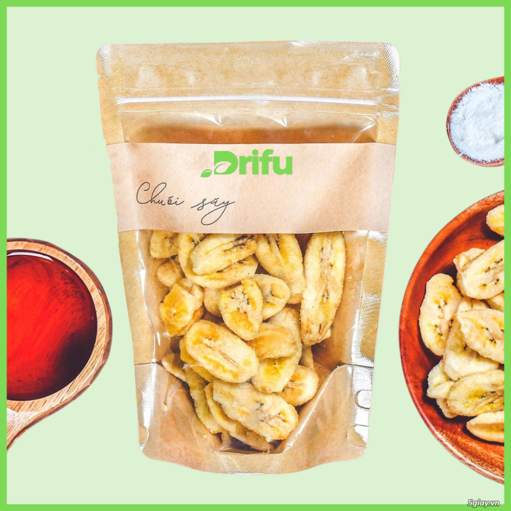 Chuối sấy giòn, 120g, Trái cây sấy