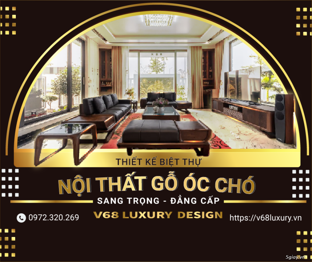 Thiết kế nội thất gỗ óc chó - ĐẲNG CẤP - SANG TRỌNG - TINH TẾ