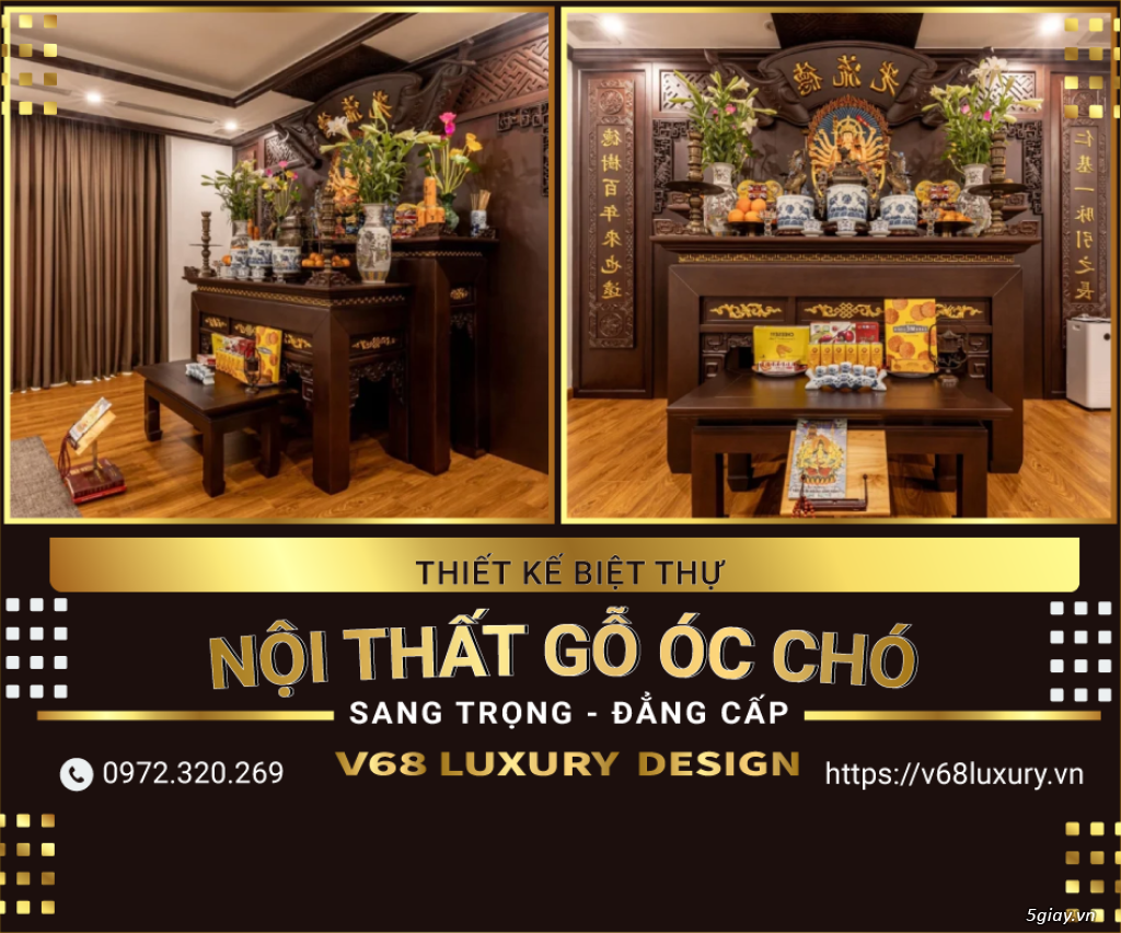 Thiết kế nội thất gỗ óc chó - ĐẲNG CẤP - SANG TRỌNG - TINH TẾ - 4