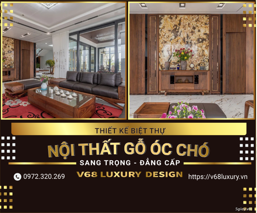 Thiết kế nội thất gỗ óc chó - ĐẲNG CẤP - SANG TRỌNG - TINH TẾ - 3