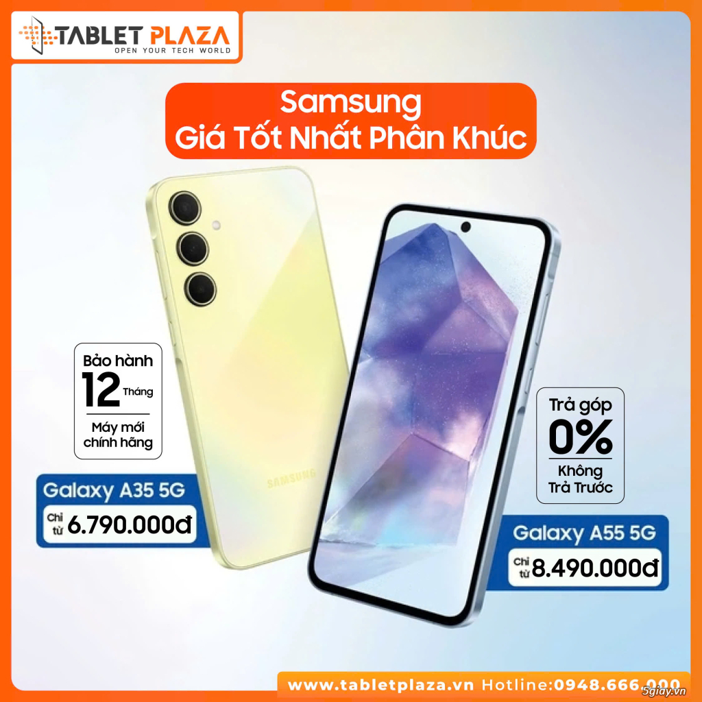 Tablet Plaza  Rước ngay bộ đôi hoàn hảo Galaxy A55| A35