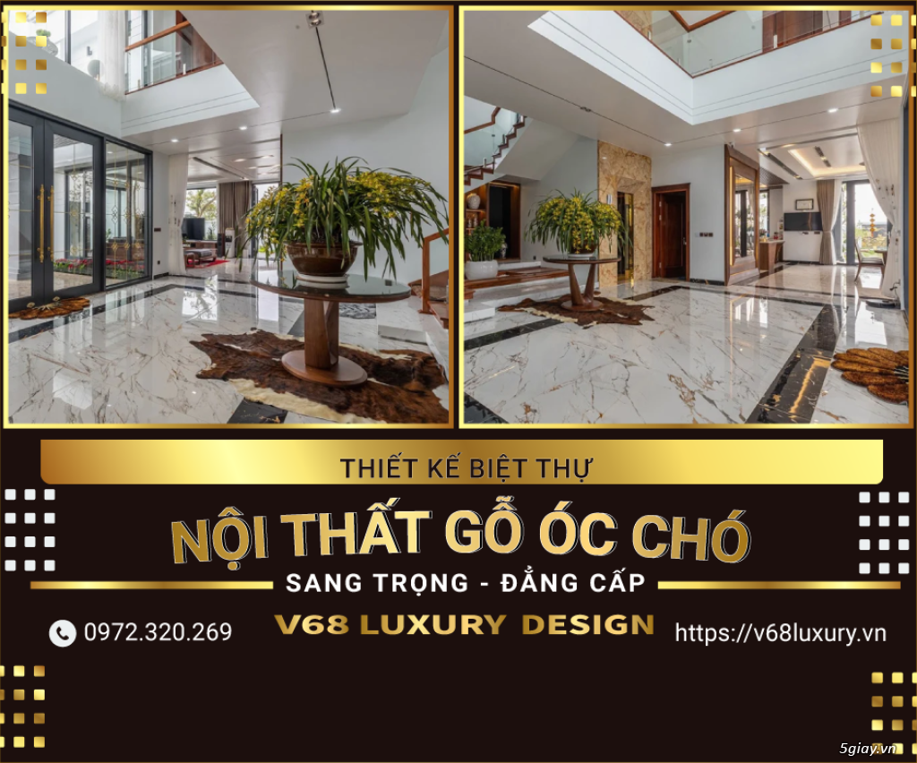 Thiết kế nội thất gỗ óc chó - ĐẲNG CẤP - SANG TRỌNG - TINH TẾ - 1
