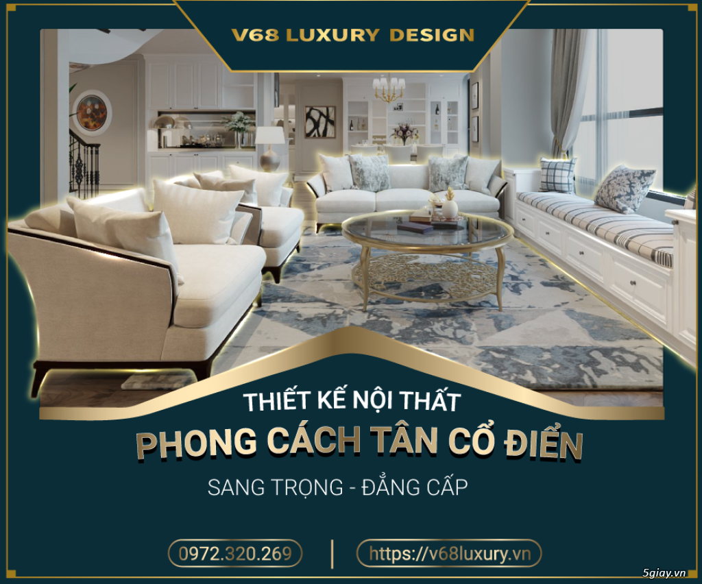 Thiết Kế Nội Thất Biệt Thự Hiện Đại – Sang Trọng Với V68 Luxury