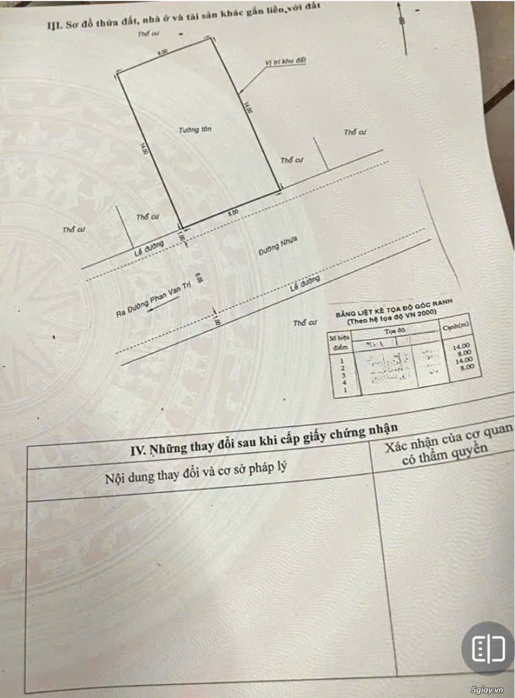 Bán gấp lô đất Phan Văn Trị, phường 11, Bình Thạnh - 3