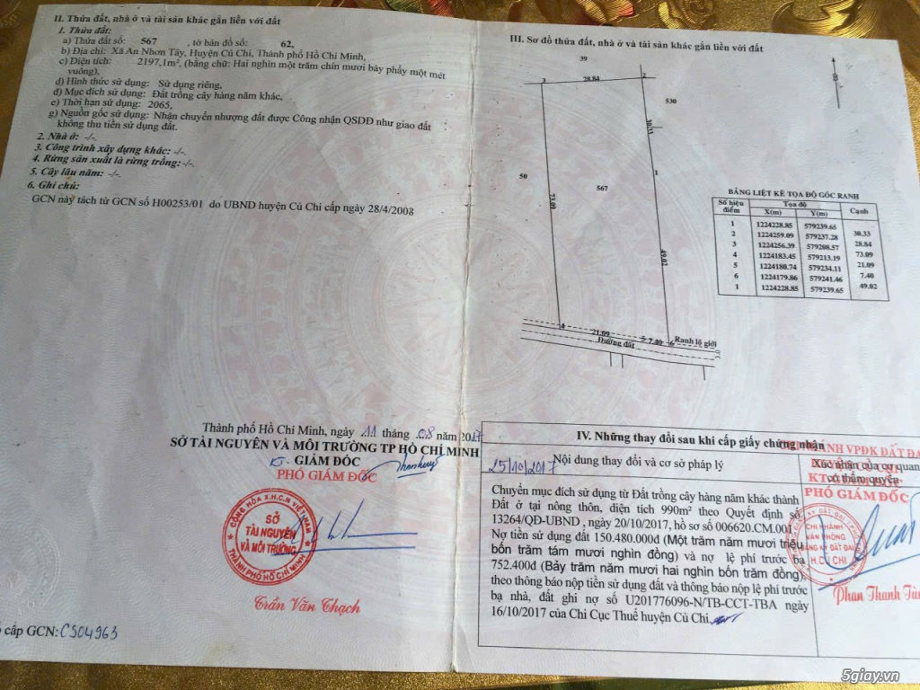Bán lô đất đường Phan Thị Vẽ, An Nhơn Tây, Củ Chi - 4