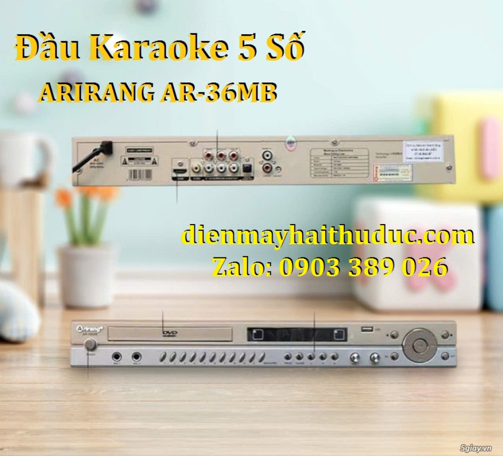 Đầu karaoke 5 số Arirang AR-36MB xài được các loại đĩa CD/VCD/DVD... - 3