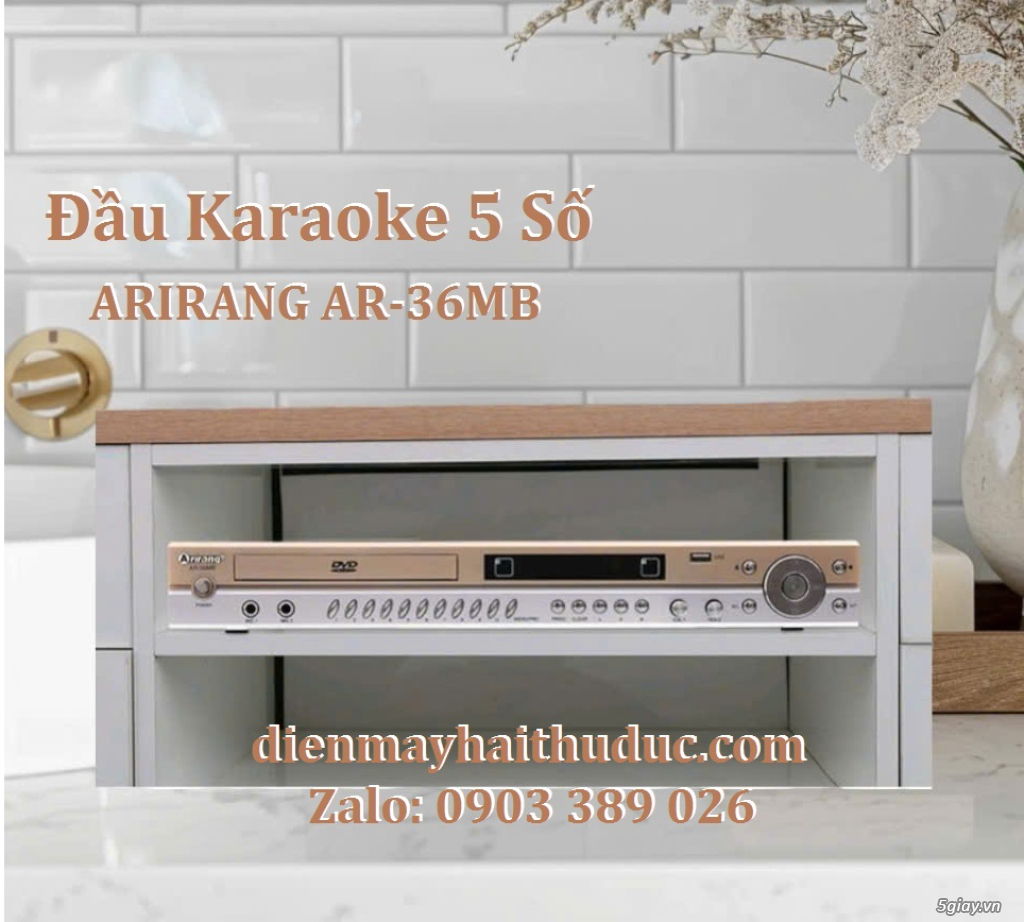 Đầu karaoke 5 số Arirang AR-36MB xài được các loại đĩa CD/VCD/DVD...