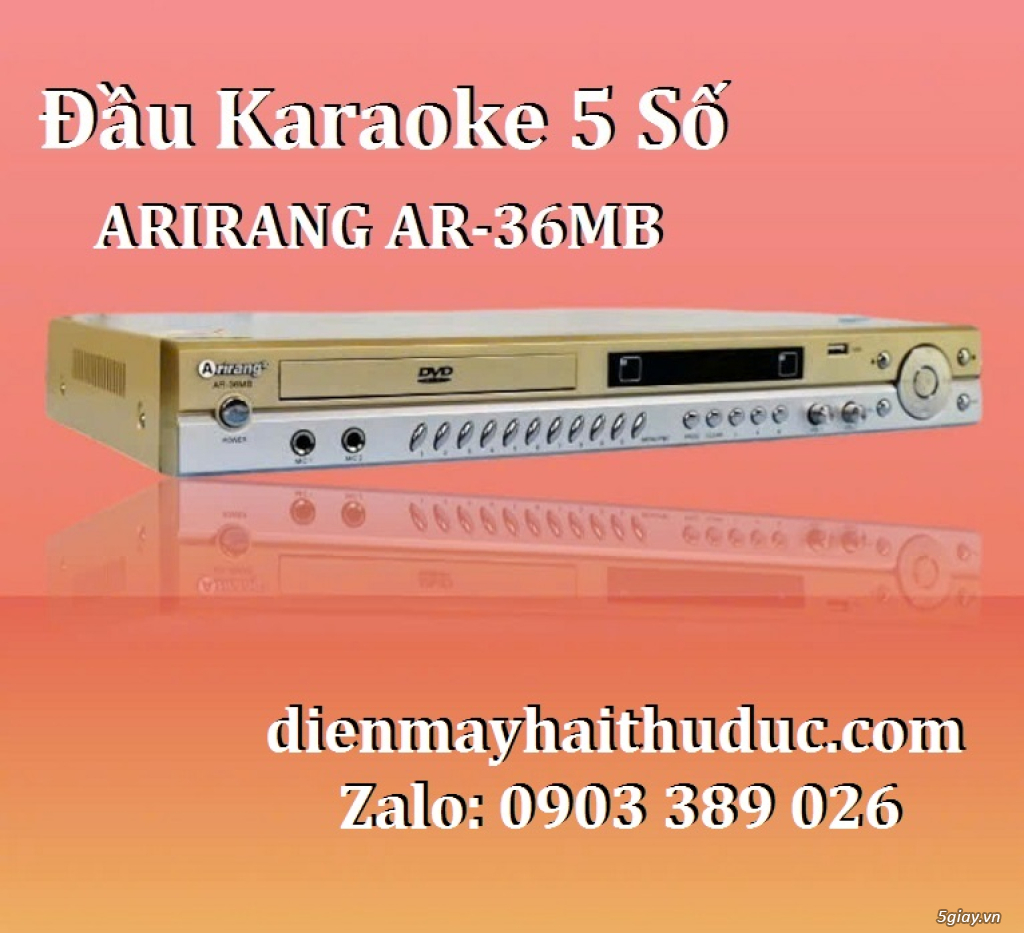 Đầu karaoke 5 số Arirang AR-36MB xài được các loại đĩa CD/VCD/DVD... - 2