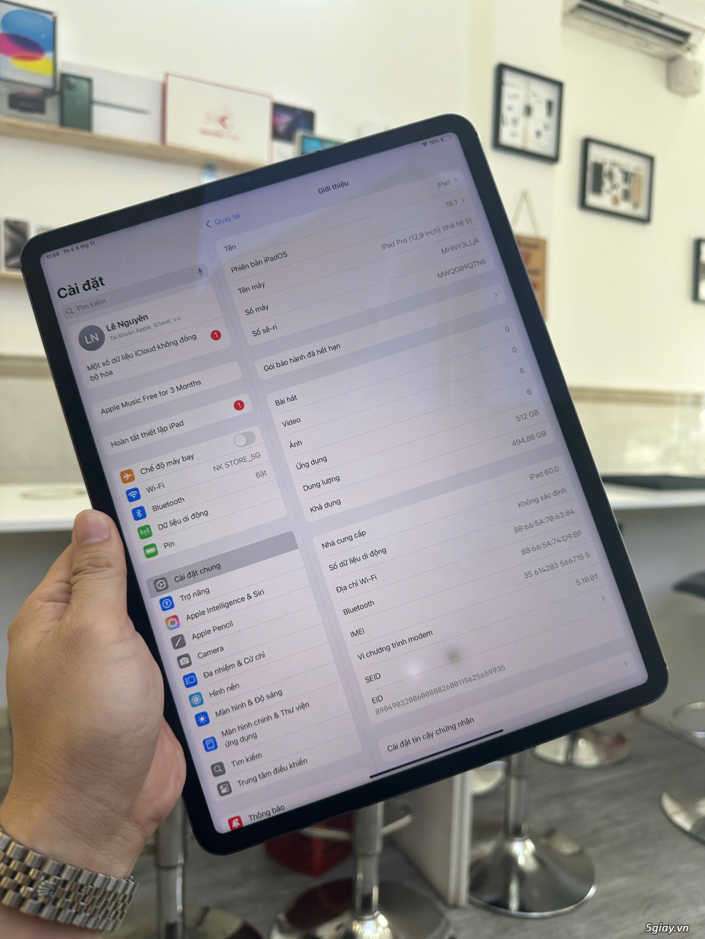 iPad Pro 12.9 M1 512G + 5G - 1