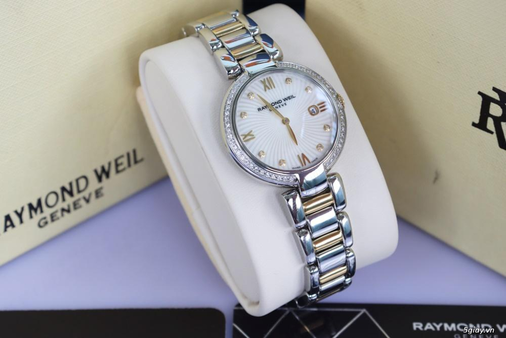 ĐH Nữ Raymond Weil Diamonds - Mặt Xà Cừ - Niềng & Cọc Số Kim Cương - 2
