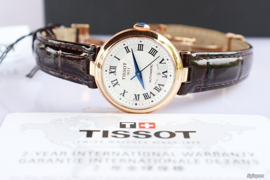 ĐH Nữ Tissot Bellissima T126.207.36.013 .00 Automatic, Vàng Hồng