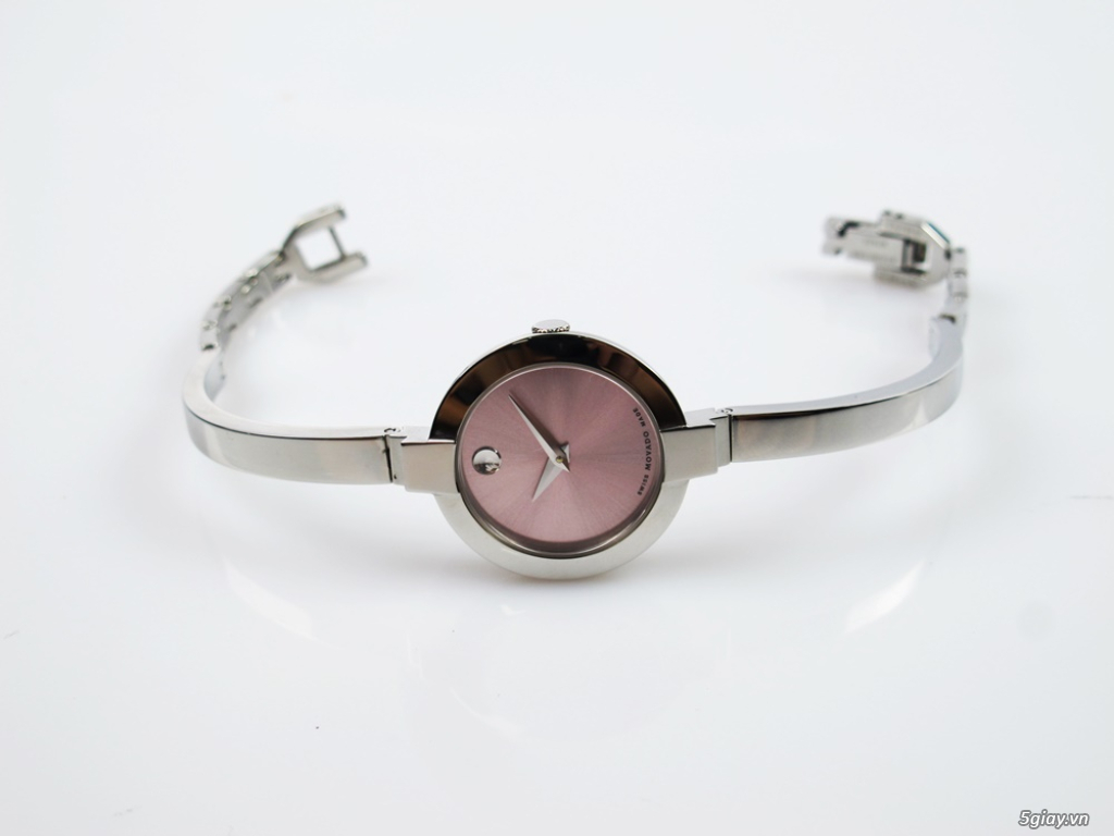 ĐH Nữ Movado Bela Mặt Hồng ( kiểu lắc tay ) Size 24mm siêu lướt Fullbo - 13