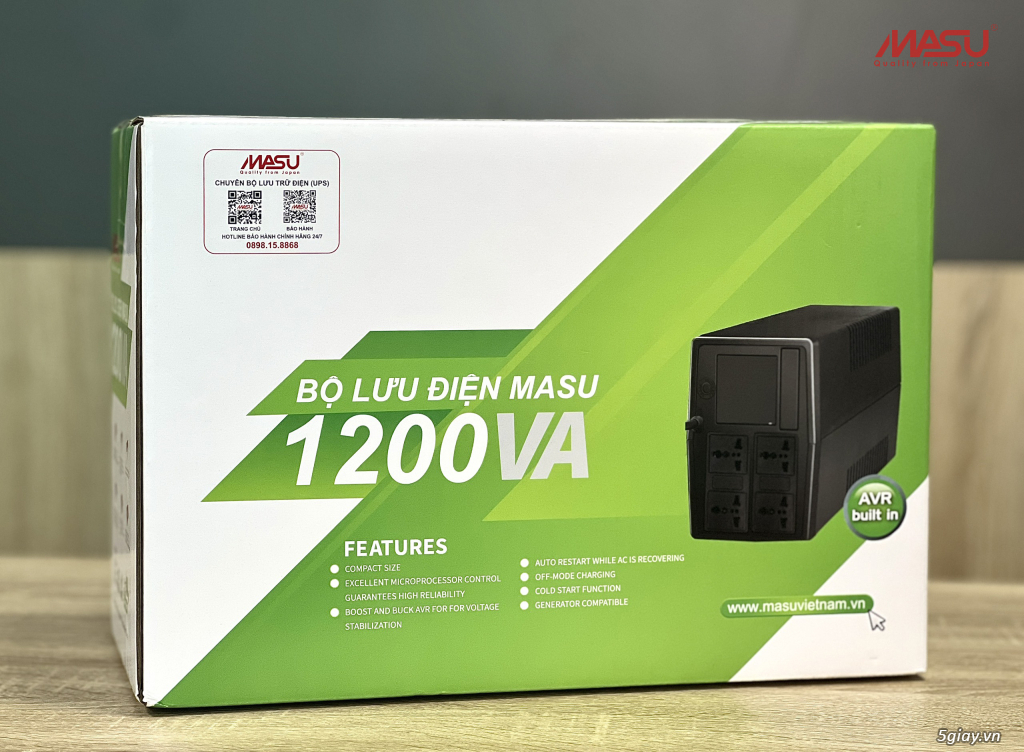 Bộ lưu điện Offline Masu UPS MS – 1200VA/600W - 3