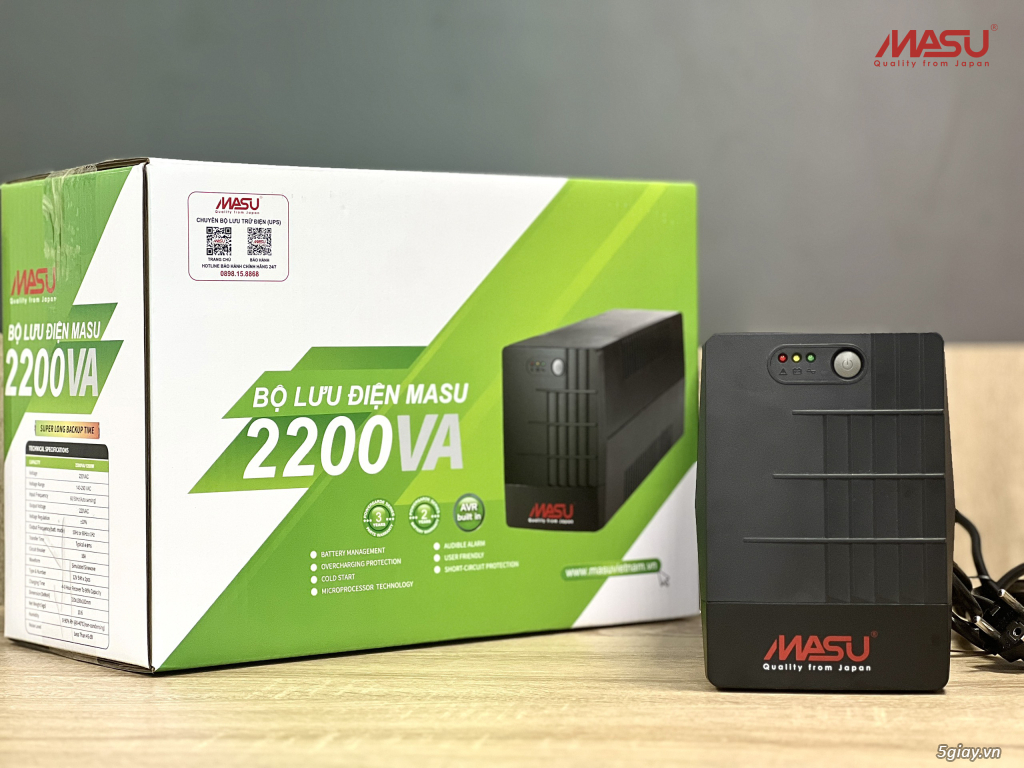 Bộ lưu điện Offline UPS Masu MS – 2200VA/1200W - 1