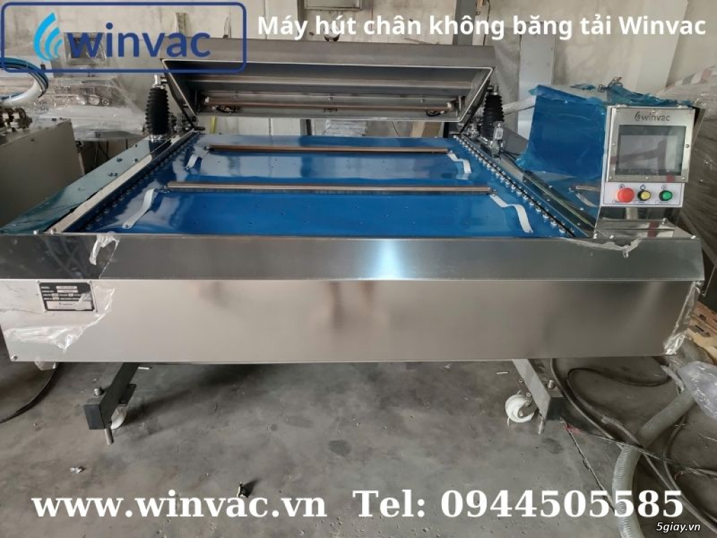 Máy hút chân không băng tải Winvac đóng gói nông sản - 4