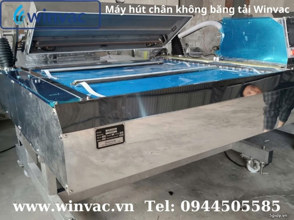 Máy hút chân không băng tải Winvac đóng gói nông sản - 3