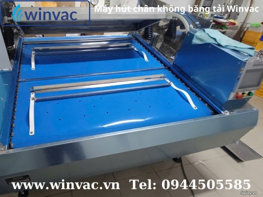 Máy hút chân không băng tải Winvac đóng gói sầu riêng - 3