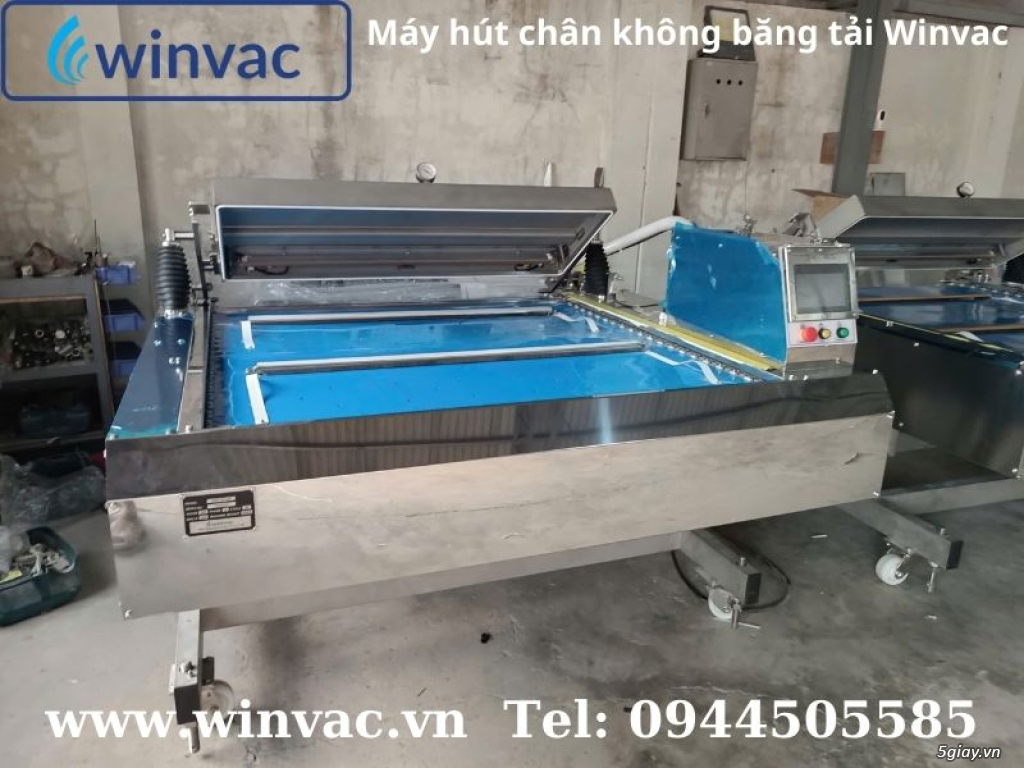 Máy hút chân không băng tải Winvac đóng gói sầu riêng - 2