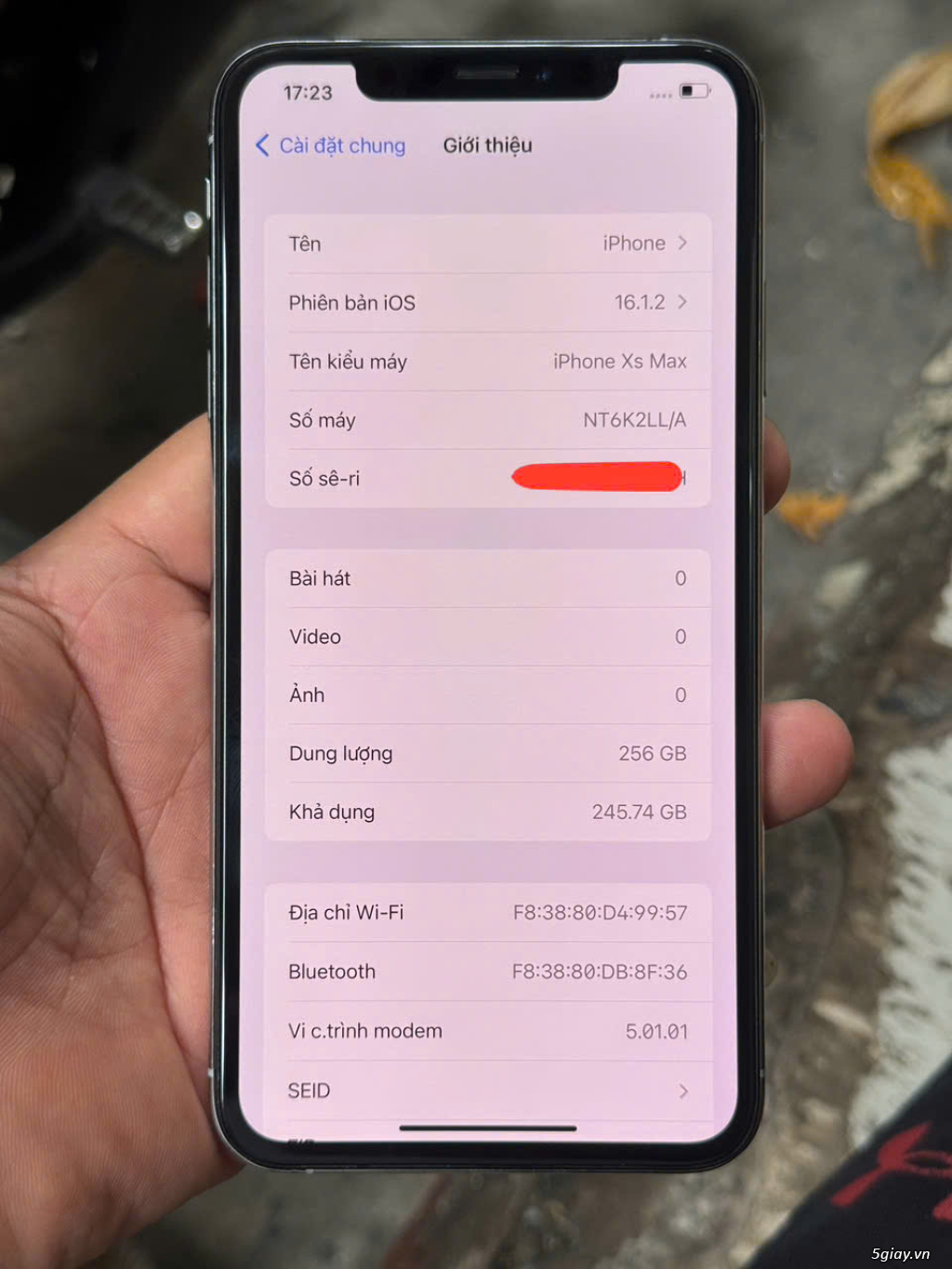 iPhone Xsm 256gb_Hàng chuẩn quốc tế iCloud sạch...Máy đẹp - Main zin