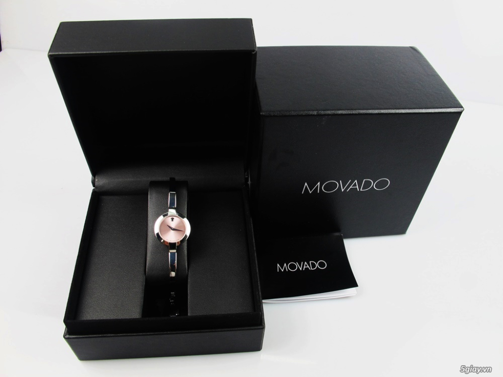 ĐH Nữ Movado Bela Mặt Hồng ( lắc tay ) Size 24mm siêu lướt Fullbox